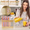 Wooden Straw Holder, Tumbler Straw Wall Mounted Organizer, Cupboard Drinking Straw Rack Storage 3