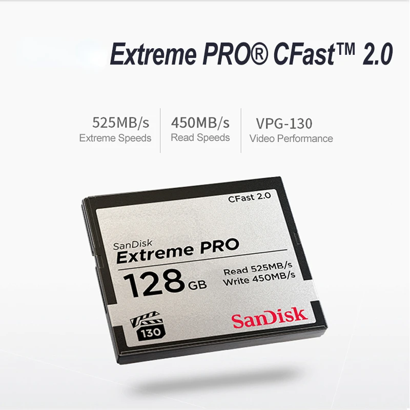 Compact Flash Card Extreme Pro Cfast 2.0 CF Memory Card Read 525 