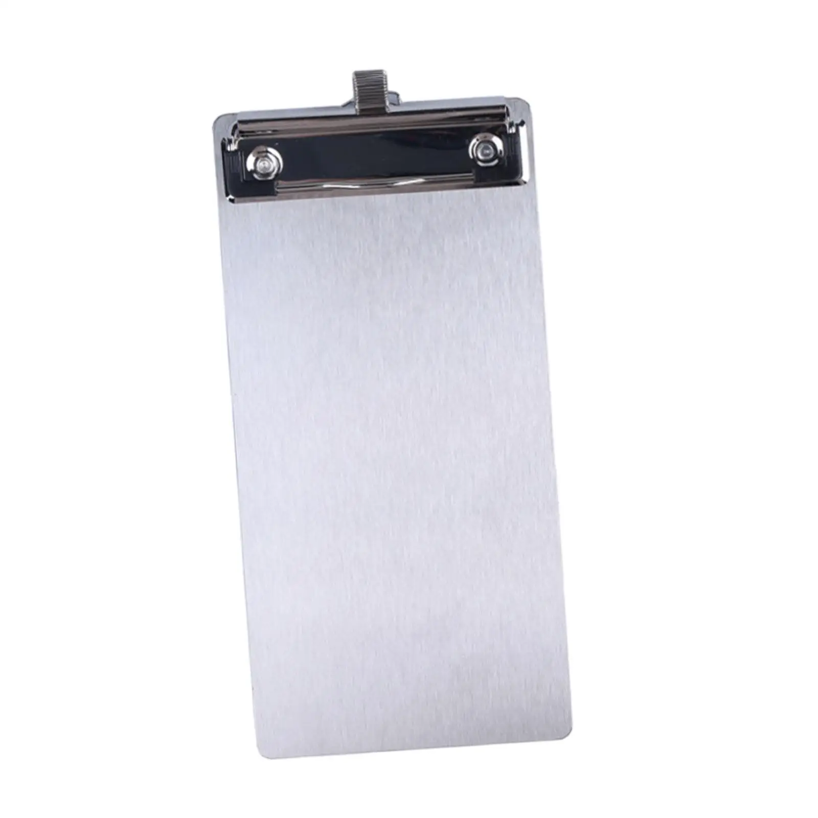 

Small Clipboard Stainless Steel Guest Check Book for Cafe Restaurants Office