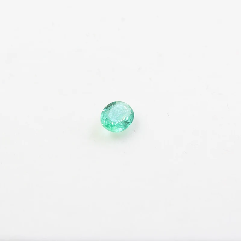 Real 4mm * 5mm Oval Cut Emerald Loose Gemstone for Wedding Ring Natural Emerald Loose Stone