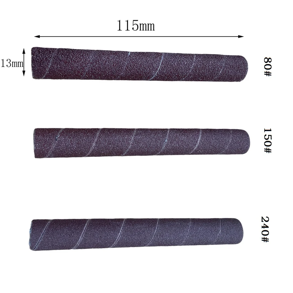 200 Tambours De Ponçage 1/2 Pouce - Grain 240 - Manchons Abrasifs Uxcell - Neuf