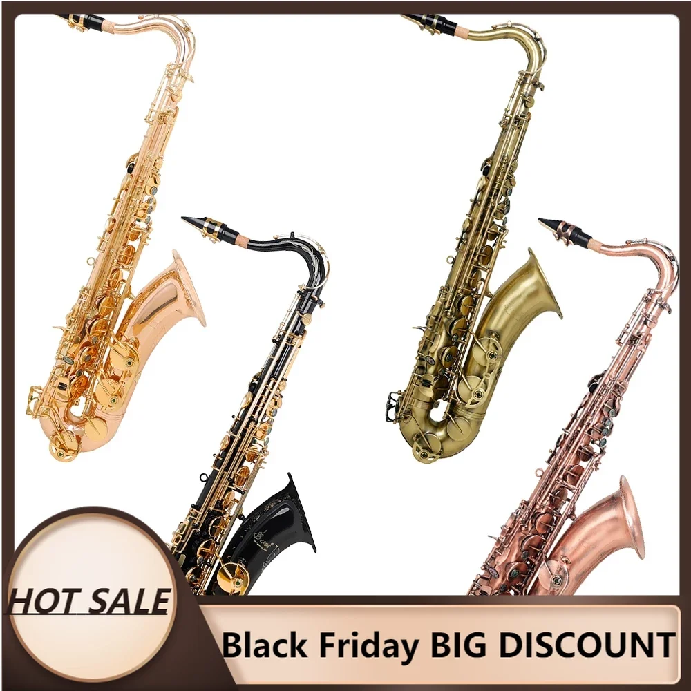 SLADEBrassTenorSaxophoneInstrumentProfessionalBbSaxophonewith