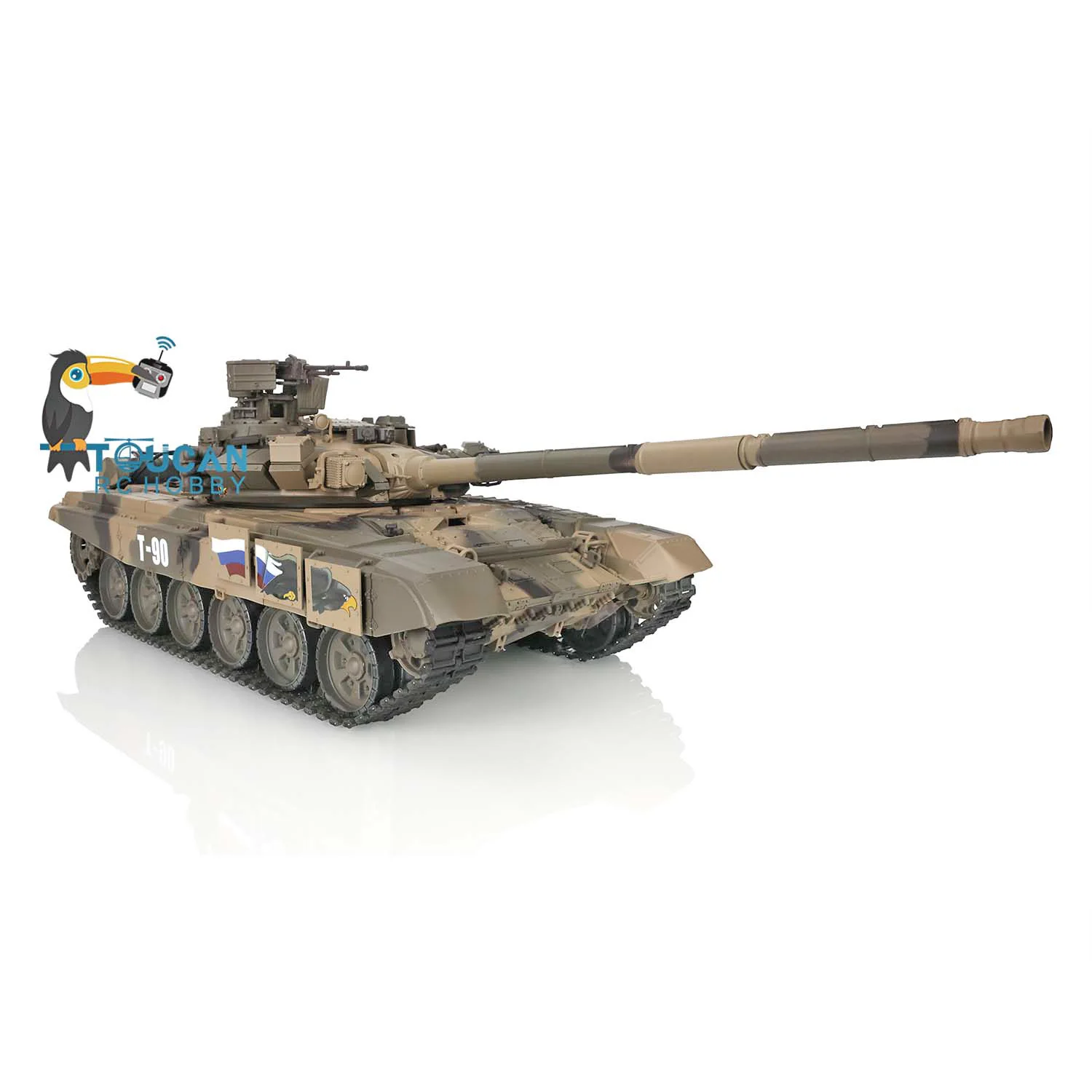 2.4Ghz Heng Long 1/16 RTR RC Tank 7.0 Plastic Ver Russia T90 3938 Model BB Gun IR Battle RC Model as Gift for Boys TH17842-SMT8 4 2.4Ghz Heng Long 1/16 RTR RC Tank 7.0 Plastic Ver Russia T90 3938 Model BB Gun IR Battle RC Model as Gift for Boys TH17842-SMT8 4