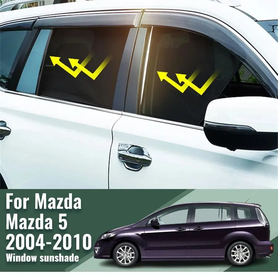 

For Mazda 5 CR 2004-2010 Mazda5 Magnetic Car Sunshades Front Rear Windshield Blind Curtain Baby Side Window Sun Shade Visor