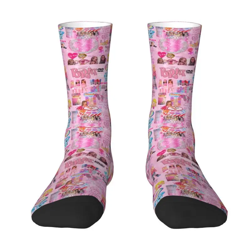 

Bratz Rock Angelz Aesthetic Collage Men Women Crew Socks Unisex Cute Cartoon Manga Anime Spring Summer Autumn Winter Dress Socks