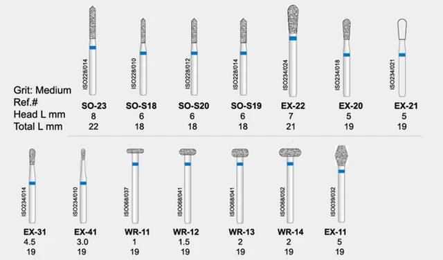 Diamond Needle Burs 50pcs Dental Diamond Burs (10 Packs) - FG 1.60mm For High-Speed Handpiece, Polishing & Shaping Unbranded Dental Tools - Foto 2
