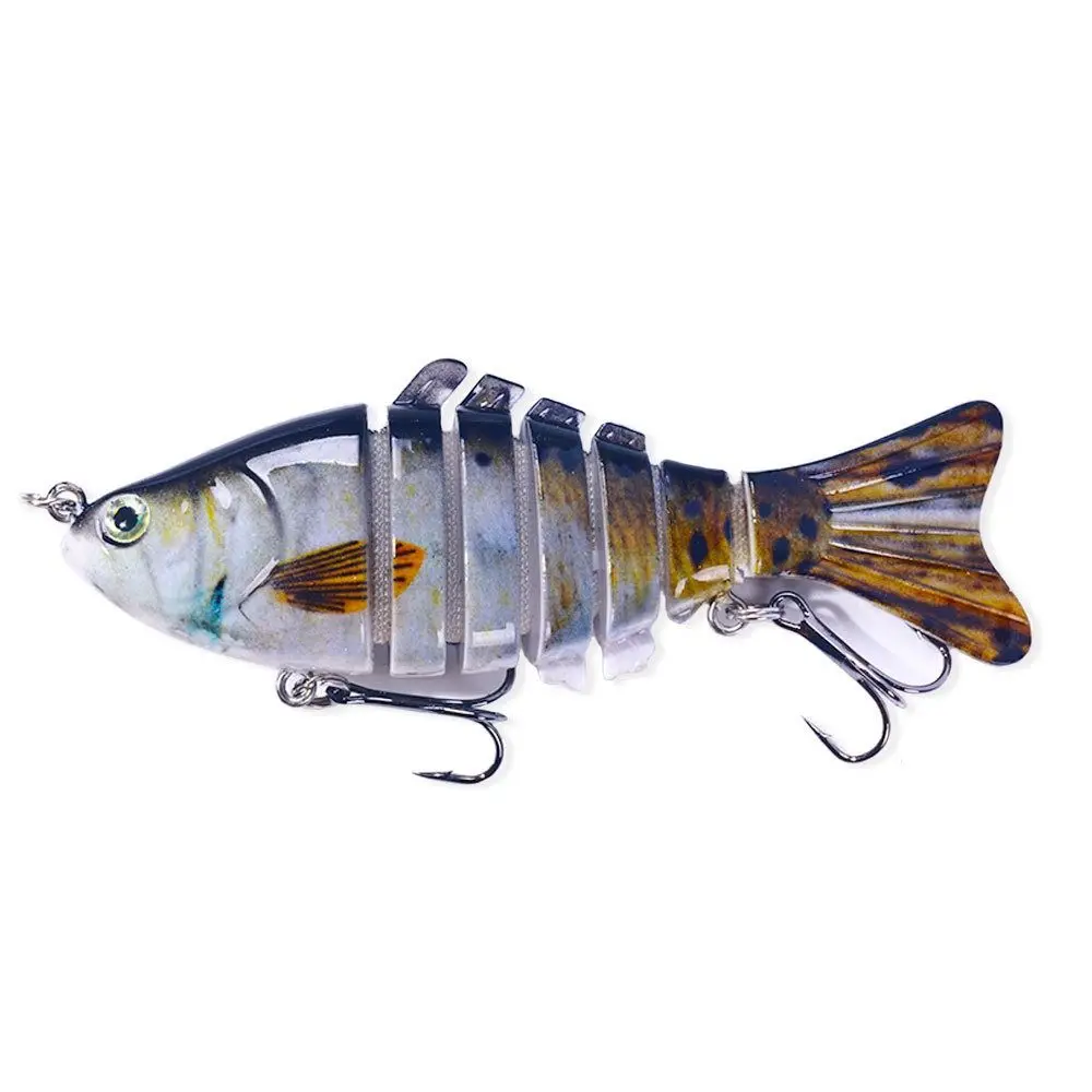 95mm Trout Bionic Lifelike Artificial 7 Segment Multi Jointed Bass