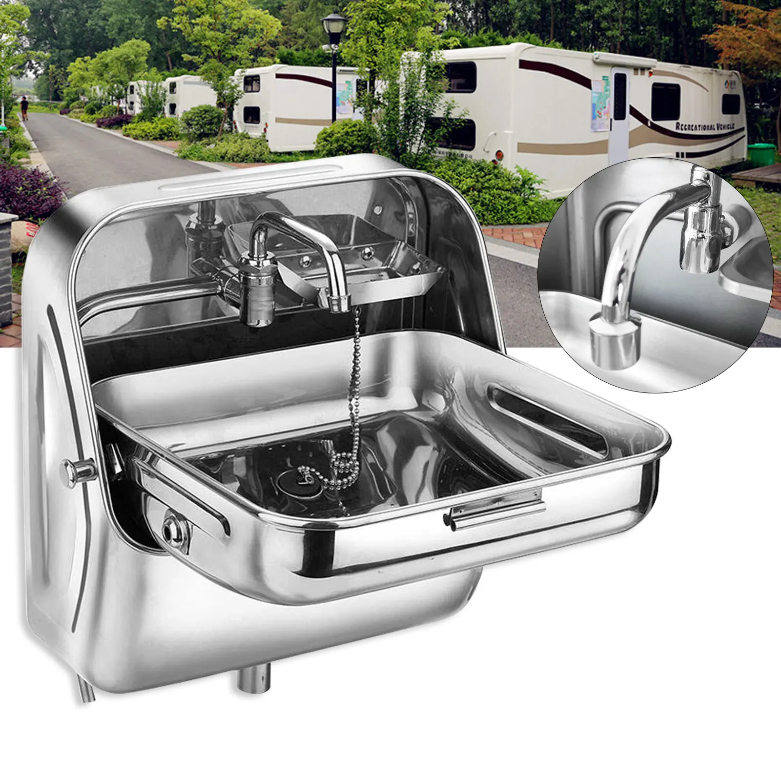 Foldable-Caravan-Boat-RV-Camper-Caravan-Stainless-Steel-Trailer ...
