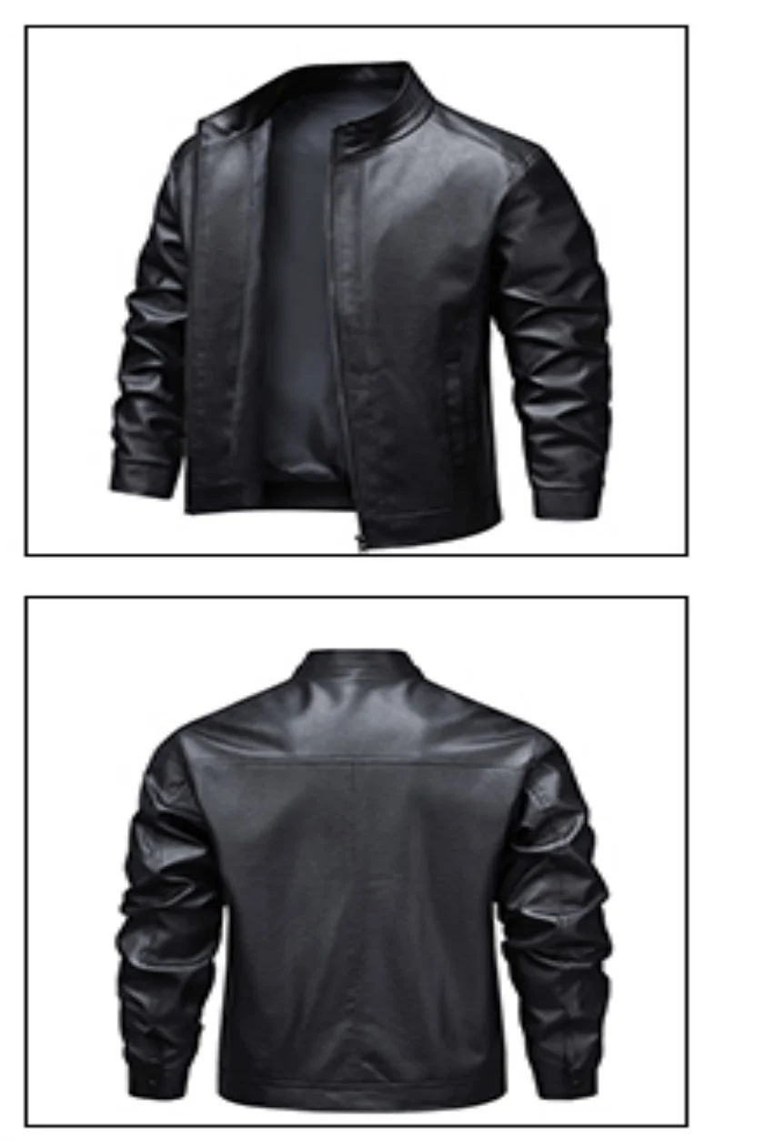 Nouvelle veste en cuir pour homme 2026