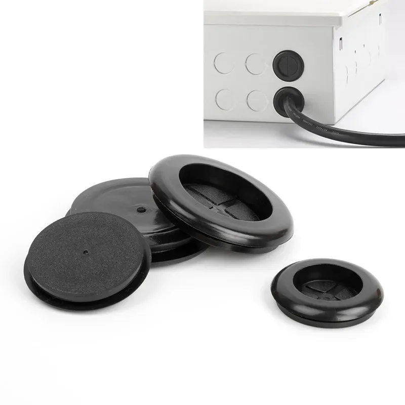 Grooved Rubber Gasket single-sided flat guard coil Electric box inlet outlet O Seal Ring hole Plug Dust cover cable wire grommet