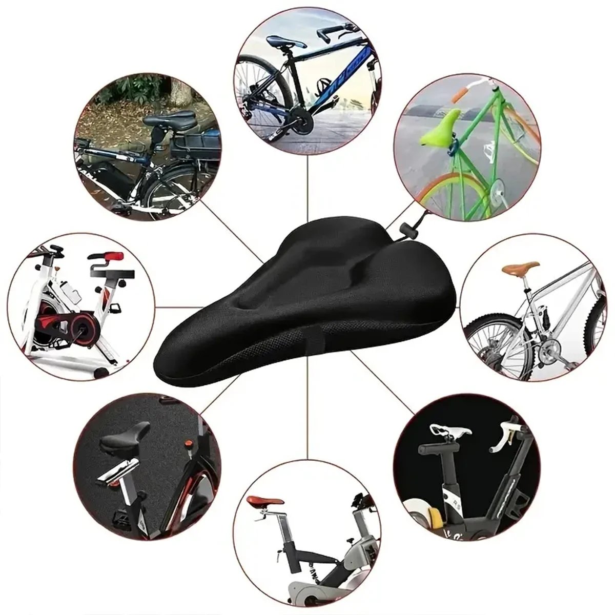 Bicycle seat cover bicycle seat cushion bike riding cushion bicycle saddle