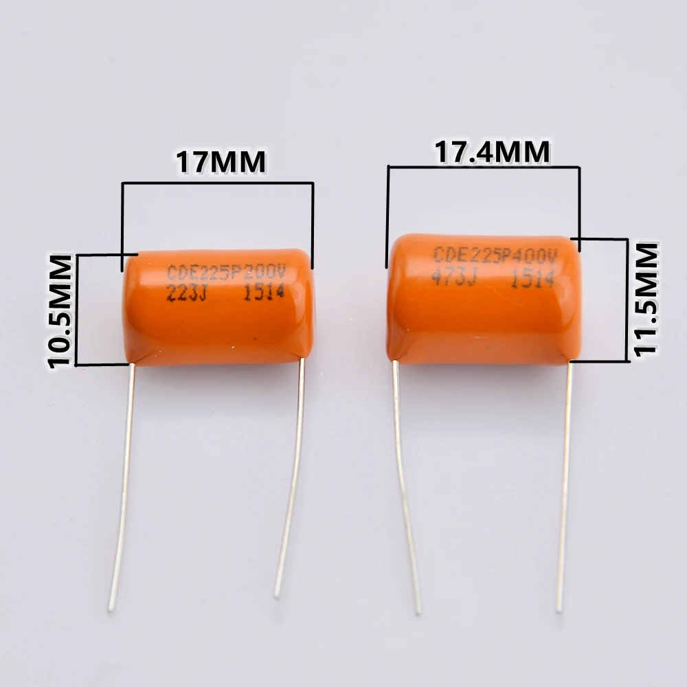 NOS Sprague Orange Drop SBE 225P 473J Capacitor - 0.047uF 100V, For Guitar & Bass Tone Circuits 10 thumbnail image