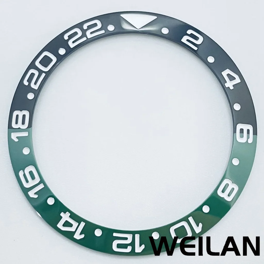 Ceramic & Aluminum GMT Diver-Style Bezel Insert for 40mm Cases - Premium Diving Accessory