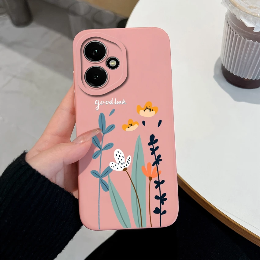 Astronaut-Themed Liquid Silicone Anti-Slip Phone Case