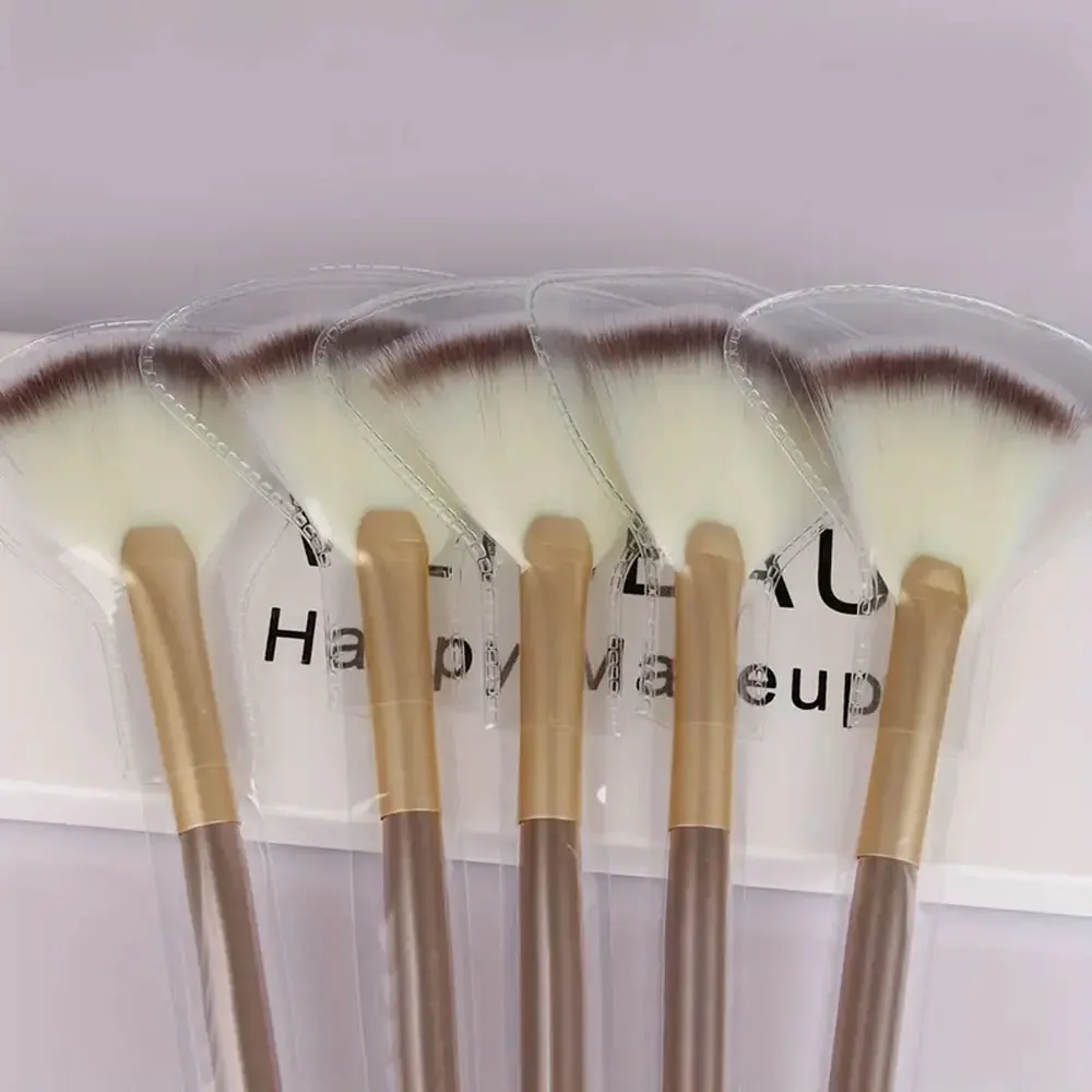 1/3/5/9Pcs Slim Soft Facial Fan Brush,Makeup Cosmetic Multi Use,Mask Brush Makeup Brush Tool Set 6