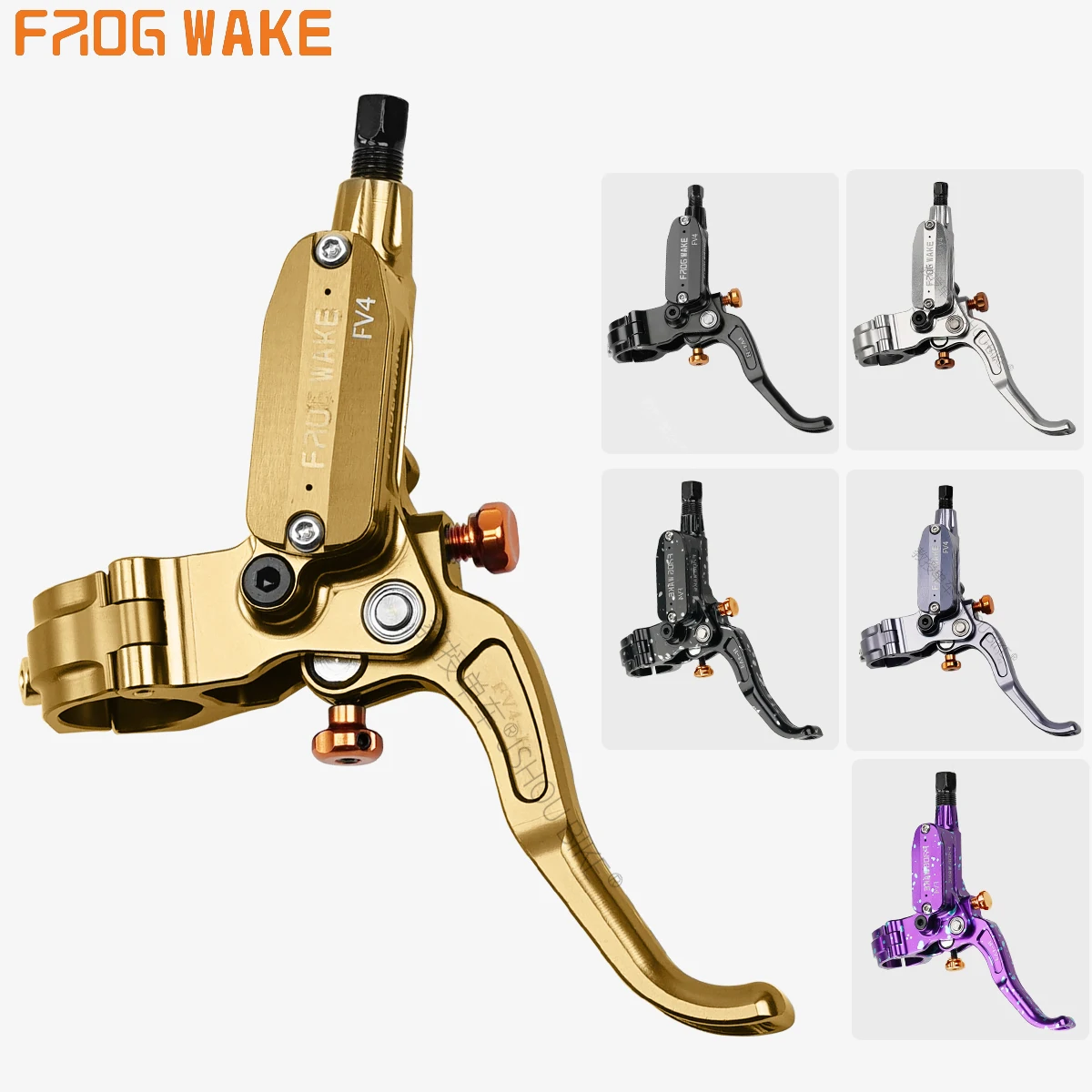 ذراع الفرامل الهيدروليكي FROG WAKE FV4 IN، المصمم خصيصًا لدراجات MTB DH SUR-RON، يتميز بإمكانية تعديل مدى اليد وتعديل حر لمسافة ال...