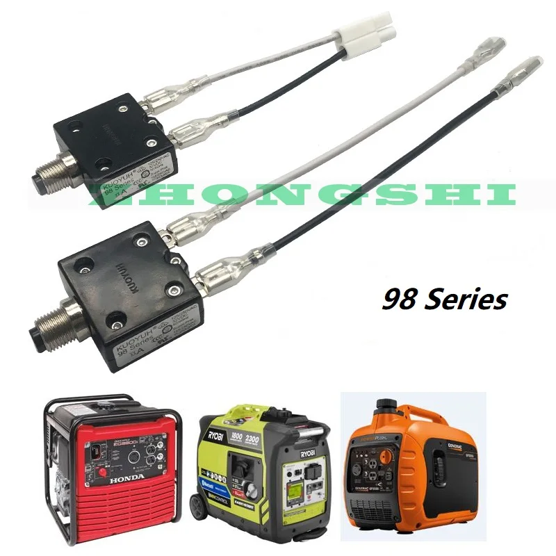 1pc 98 series 13A Manual Reset Thermal Overload protector switch 3 1pc  Circuit Breaker 98 Series 1pc 98 series 11A Manual Reset Thermal Overload protector switch 3