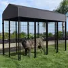 Extra Large Dog Cage Heavy Duty Pet Run Enclosure Pet Playpen with Roof Outdoor Pet Kennel High Fence 1
