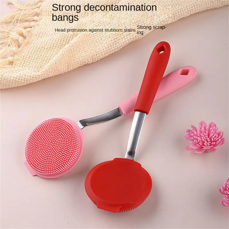 

Dish Brush Silicone Multipurpose 2023 Soft Non-stick Pot Household Cleaning Accessories Dish Scrubber Brush 11x7.5cm Pot Brush