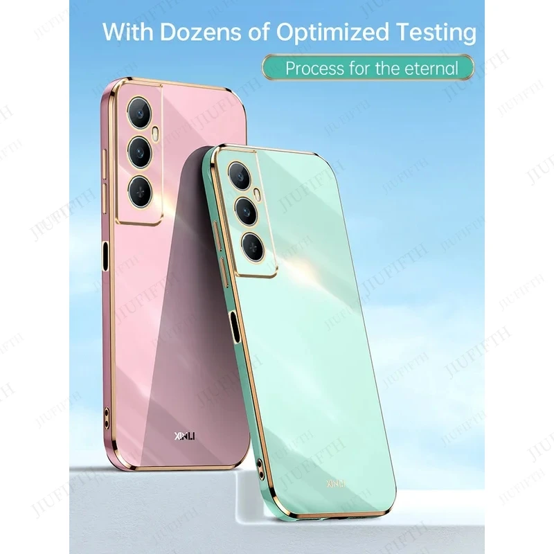 Luxurious Shockproof Soft Silicone Phone Case – Elegant & Durable Back Cover