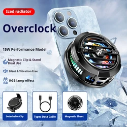 Advanced Phone Cooler Clip for Enhanced Gaming and Streaming Performance (Black)