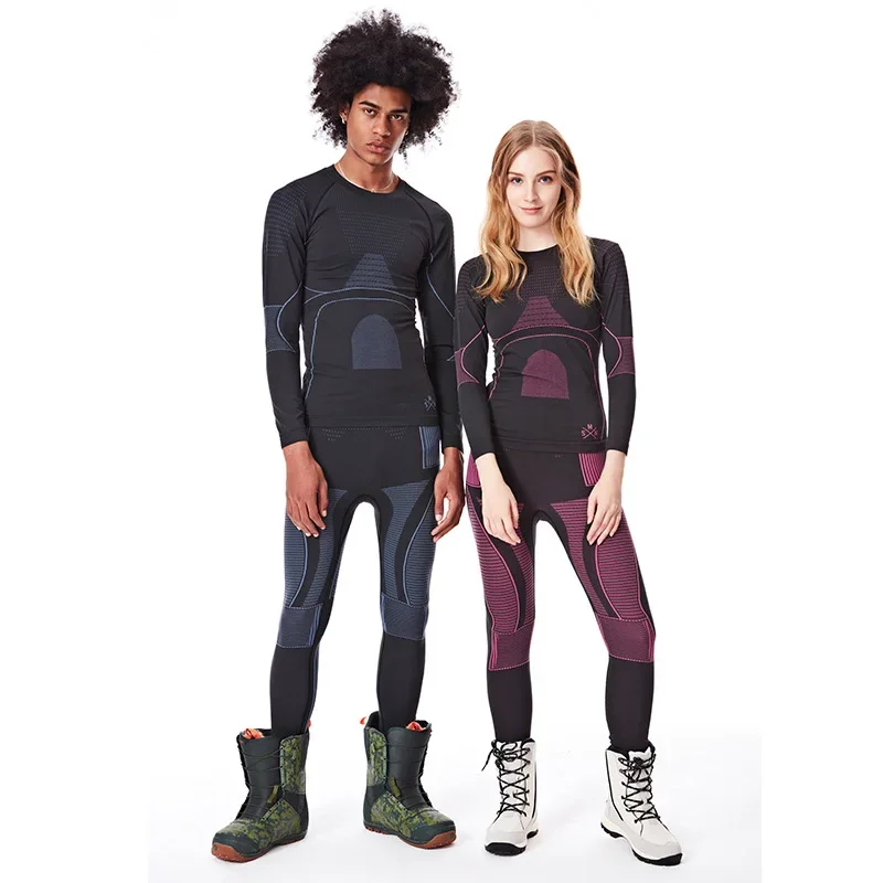 Thermal Underwear Ski Underwear Women Men Long Johns Skiing Suit Quick Dry Thermal Ski Jacket Pants Breathable Winter Outdoor