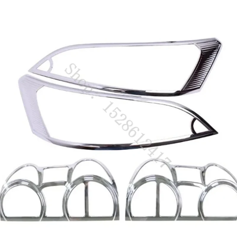 

High Quality ABS Chrome Front Headlight Lamp Cover Trim Rear Headlight Lamp Cover Trim Car Styling For Nissan NV200 2010-2015