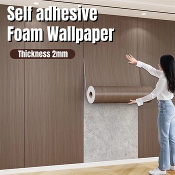 Adesivi murali impiallacciati in legno Collage Sfondi in schiuma autoadesiva per cucina, bagno, lavanderia, armadi, armadi, ristrutturazione 1