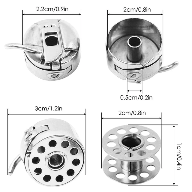 1pcs Sewing Machine Stainless Steel Bobbin Case&5pcs Sewing