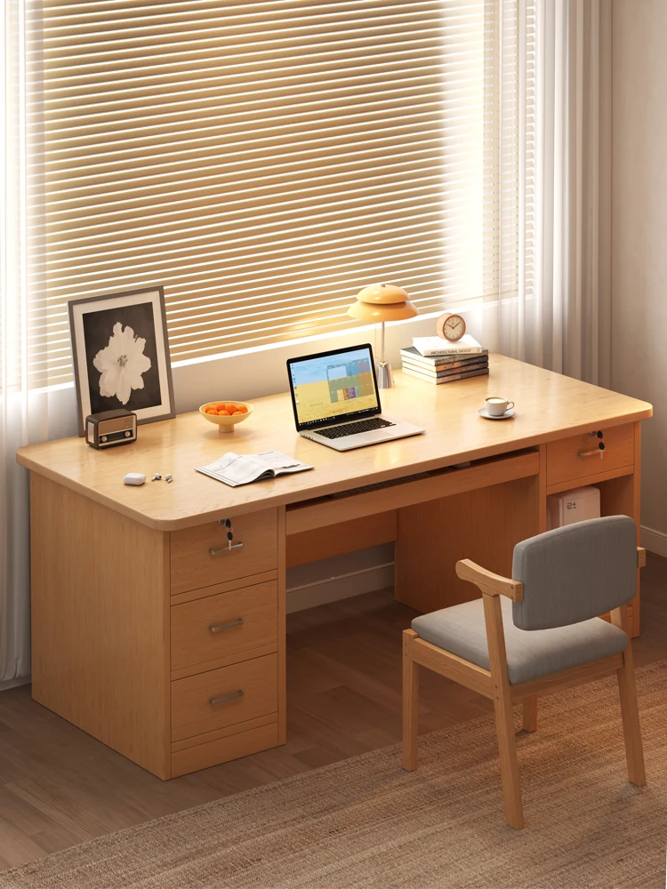Computer desk Desktop desk Bedroom desk Chair combination Student learning writing table Household simple table