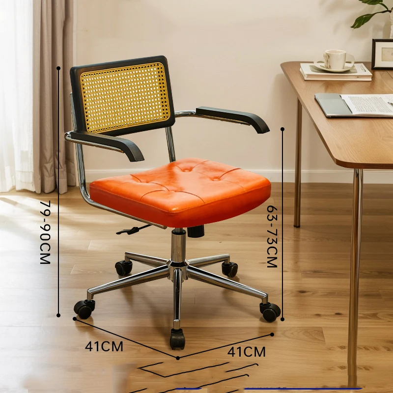 Home Computer Chair Ergonomic Office Comfortable Sedentary Bedroom Chair Study Desk Backrest Lift Swivel Chaisse Furniture 6