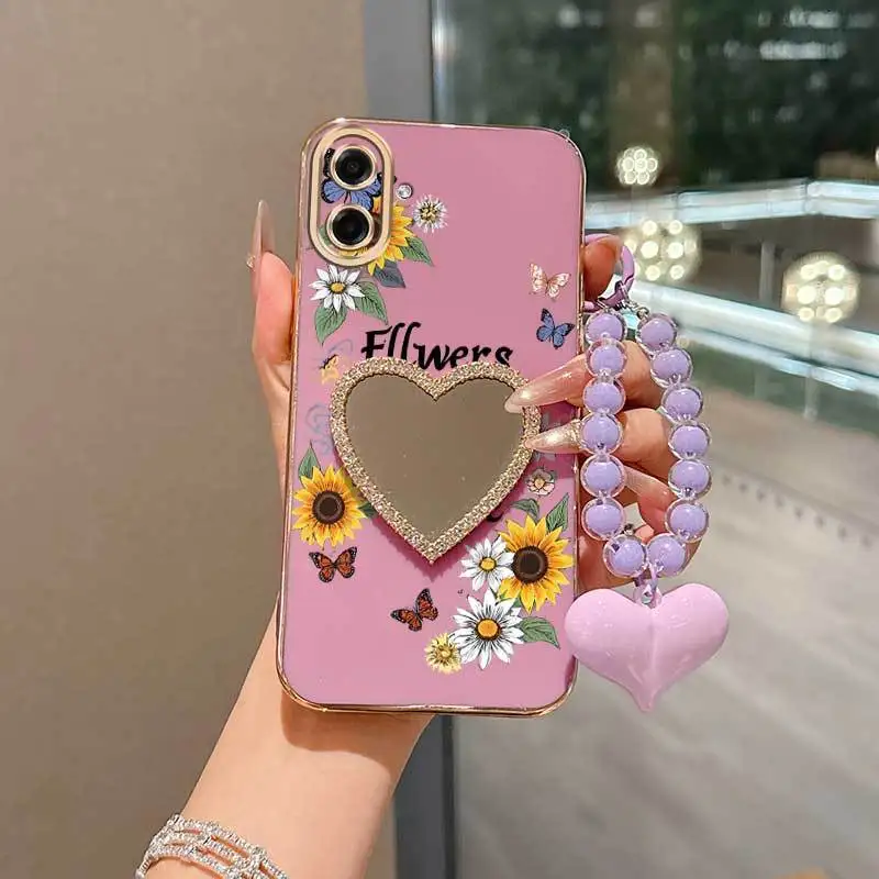 Butterflies Fluttering Phone Case Bundle with Lanyard and Stand