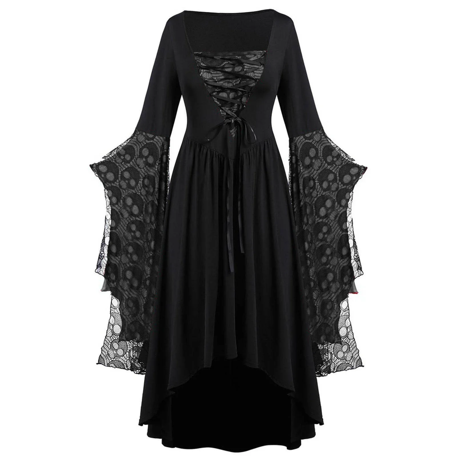 Women’s Skull Lace Strap Dress