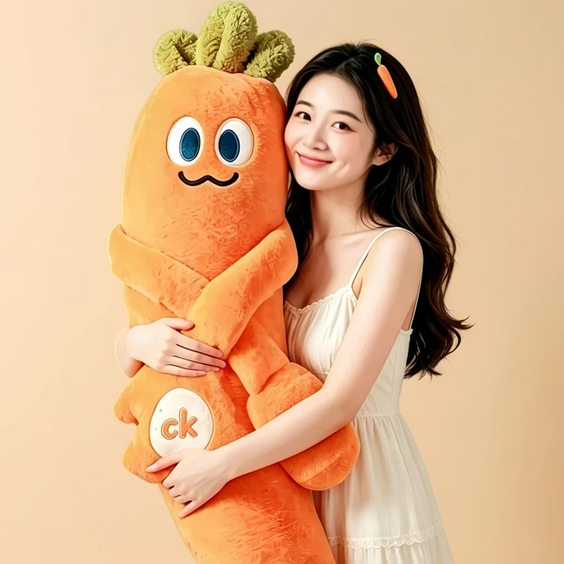 1Pc 90cm 사랑스러운 가지 망고 당근 플러시 베개 인형 수면 베개 쿠션 위안 장난감 동반 선물