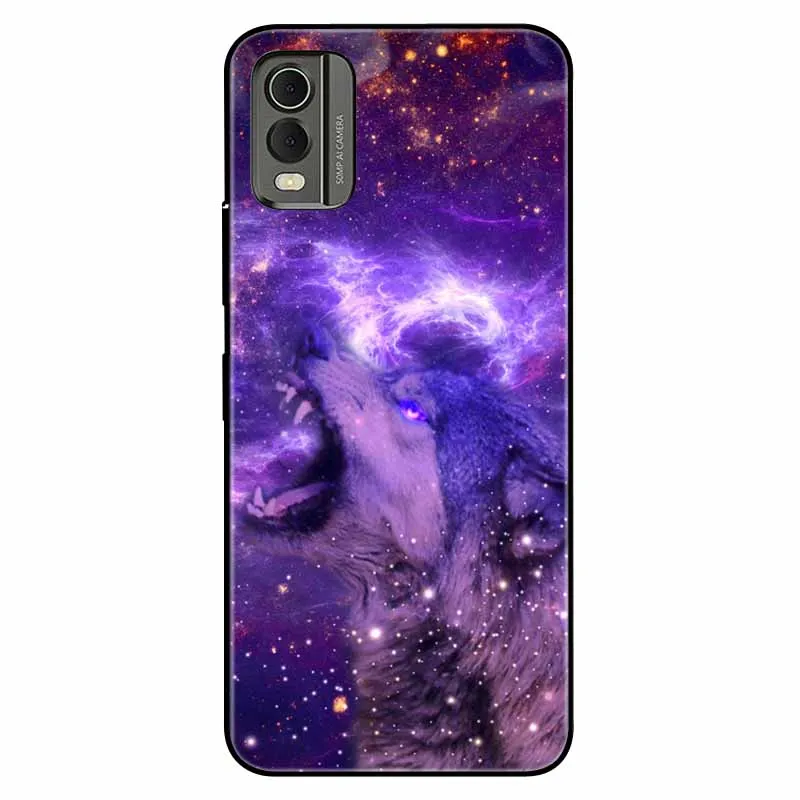 Soft Black Bumpers Cool Fashion TPU Coque with Cat Lion Design