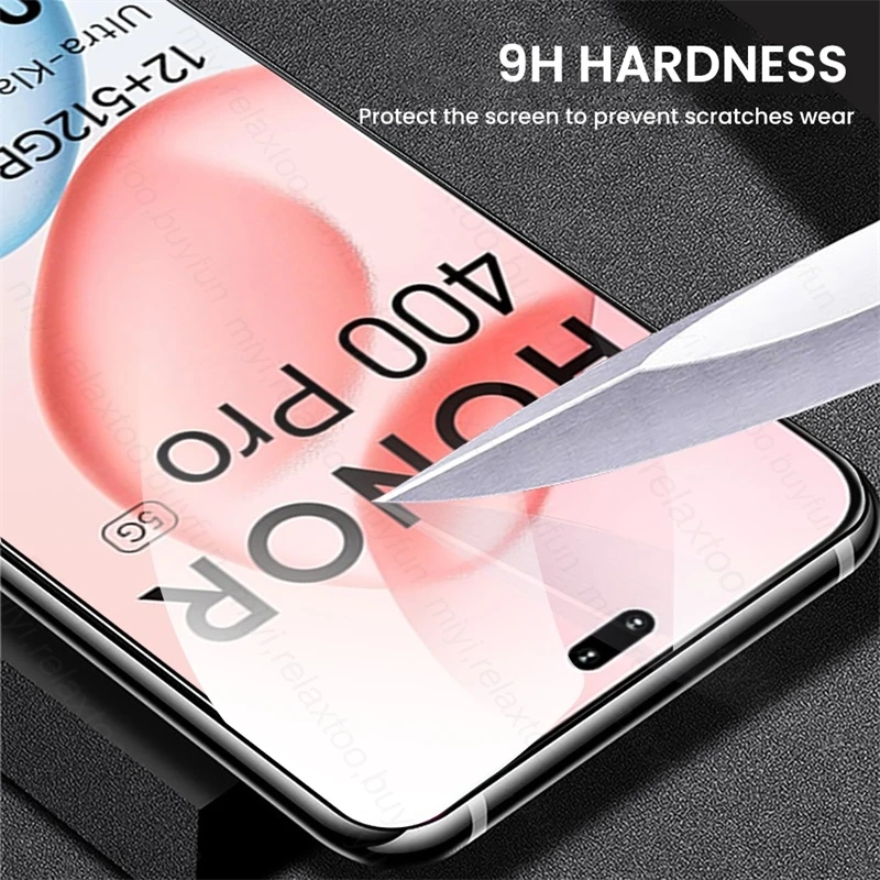 8-in-1 Tempered Glass Case with Curved Screen and Camera Protector