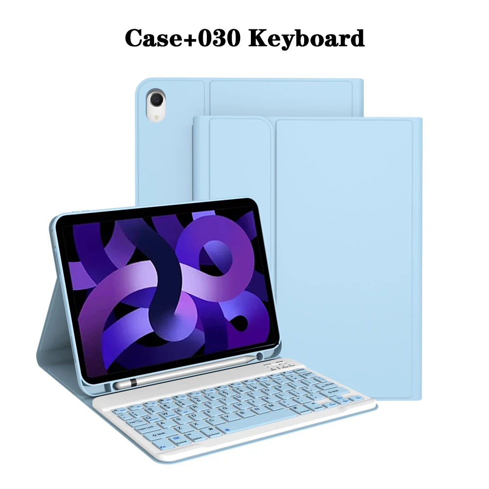 Detachable Keyboard Tablet Case with Pencil Holder