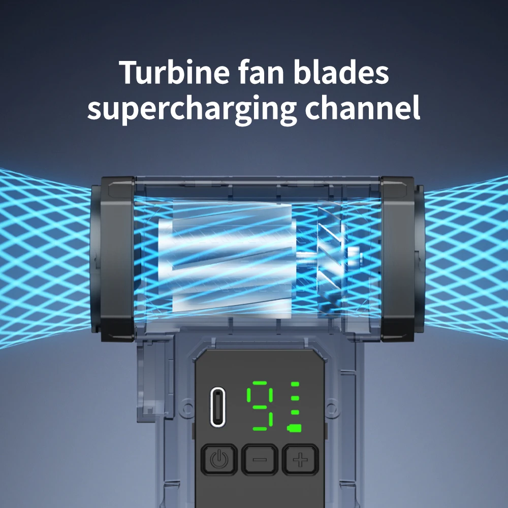 550000RPM Electric Air Blower Turbo Jet Fan Brushless Motor High-Speed Turbo Violent Fan USB Rechargeable Powerful Dust Blower