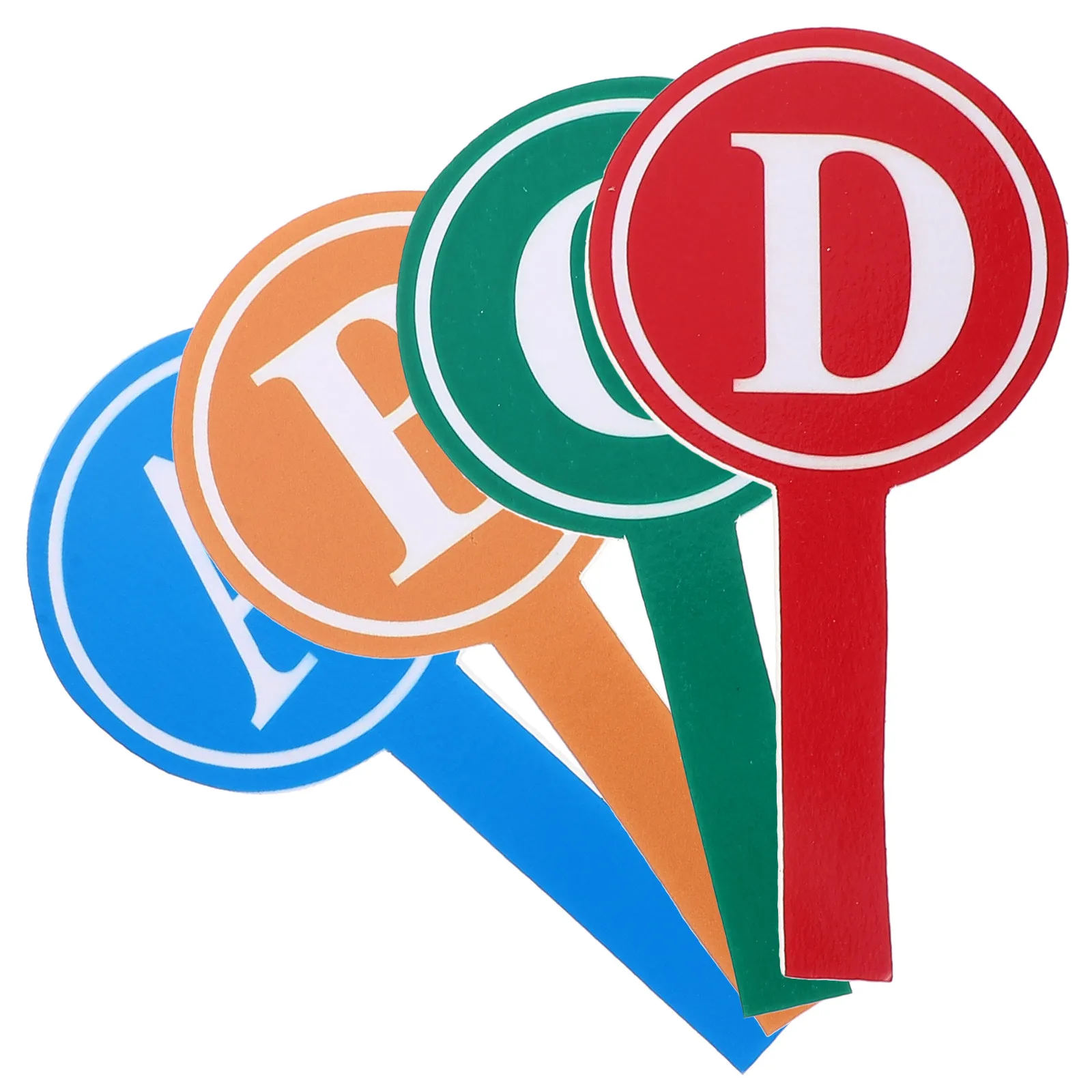 4Pcs 빈 점수판 단면 휴대용 투표판 폼 드라이 지우개 패들 대회용 다목적 화이트보드