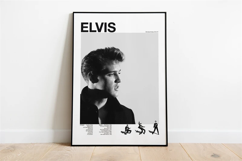 Vintage Pop Legend Canvas Print Wall Art - Music Icon Aesthetic Decor