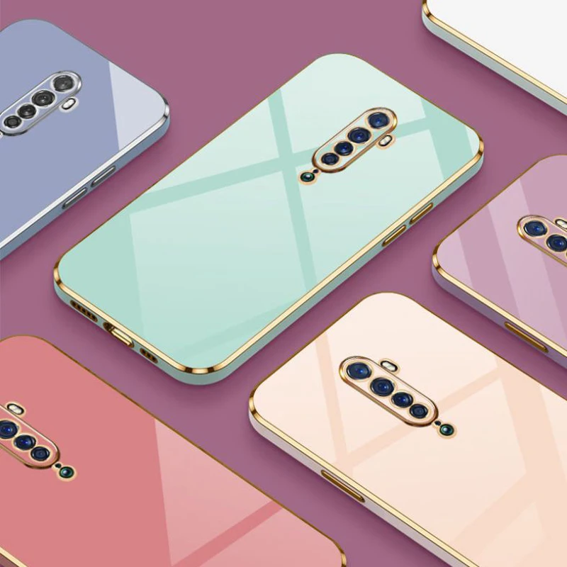 Casing ponsel persegi tahan guncangan, casing ponsel untuk OPPO