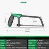LAOA Mini Hacksaw 6 inch Frame Small Hacksaw Household Small Handheld Woodworking Hand Saw Cutting 2