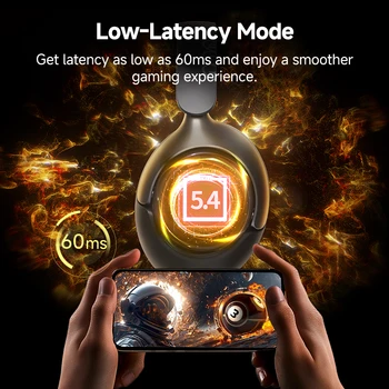 QCY H3 Pro ANC Wireless Headphone 50dB Noise Canceling Hi-Res Spatial Audio Earphone with LDAC Bluetooth 5.4 Over Ear Headset 6