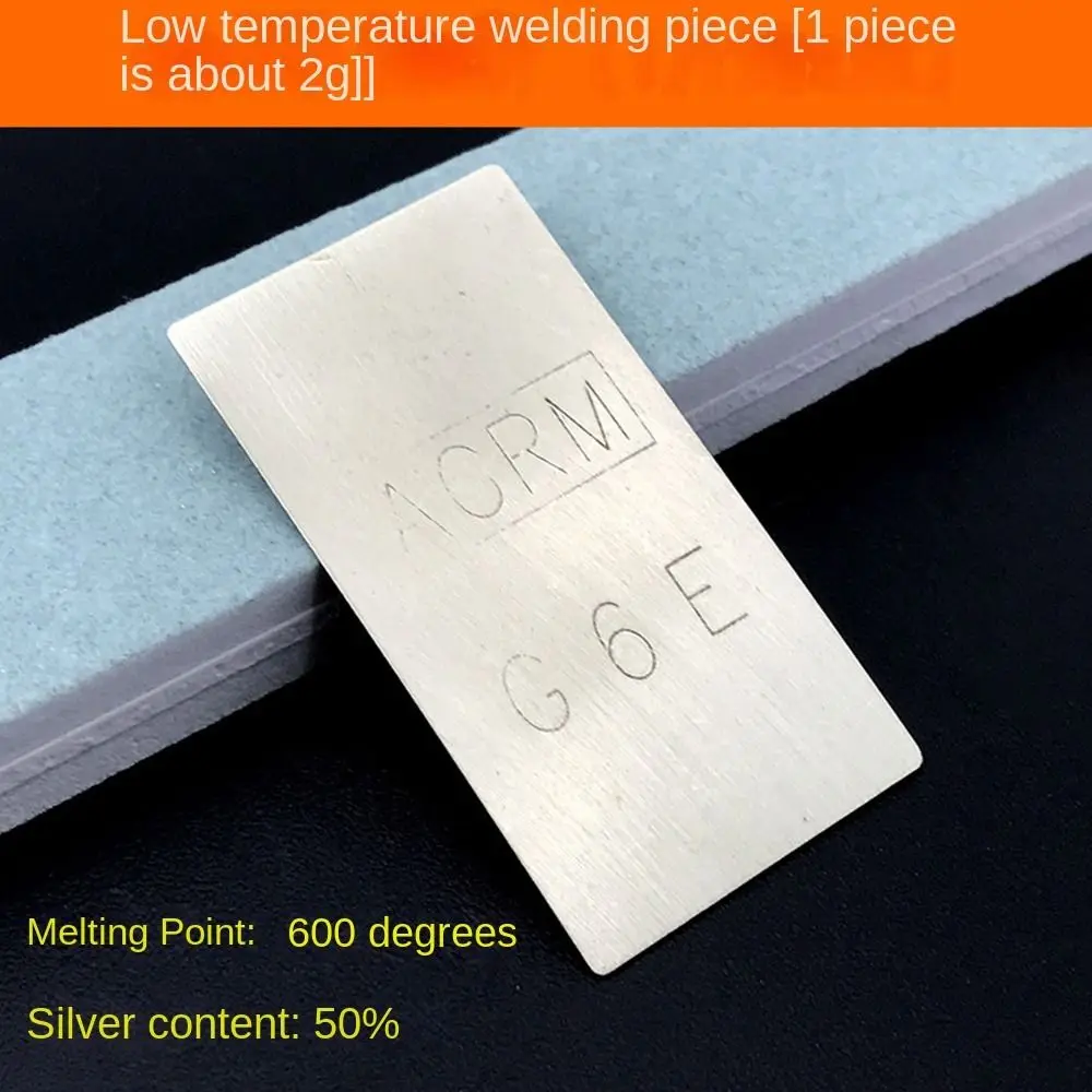 Silver Welding Plate for 900/925/990 Medium Low Temperature Solder Flux Practical Soldering Sheet Durable Jewelry Welding Tools soldering repair tool