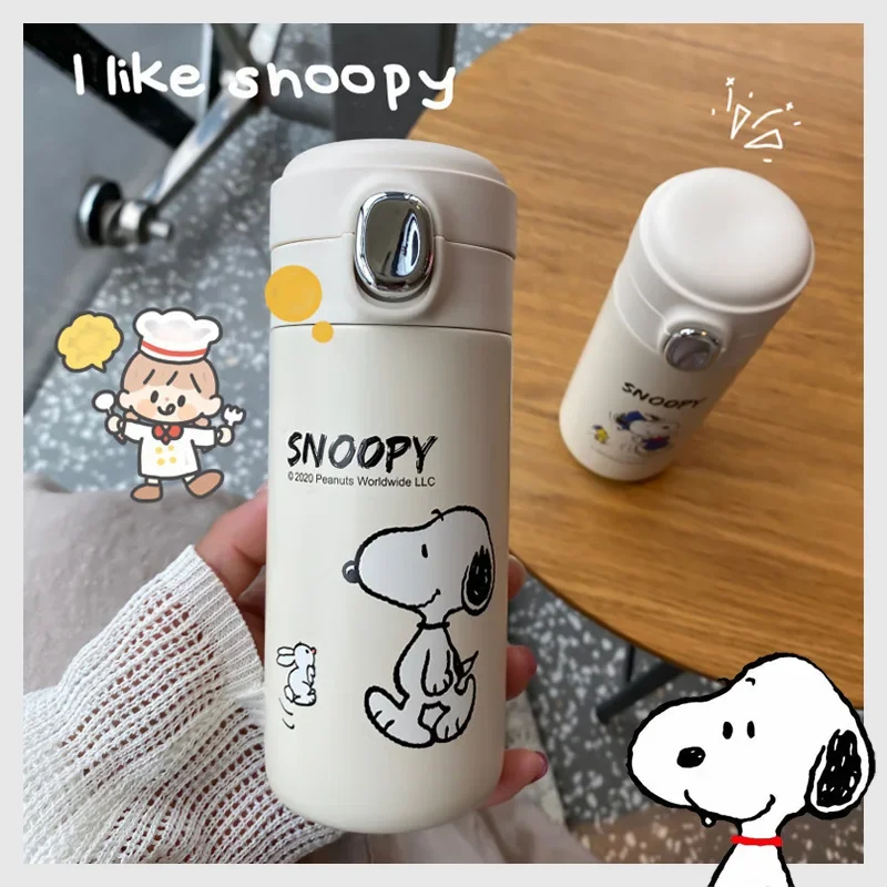 Fashion Snoopy Thermal Bottle 304 Stainless Steel Thermos Water