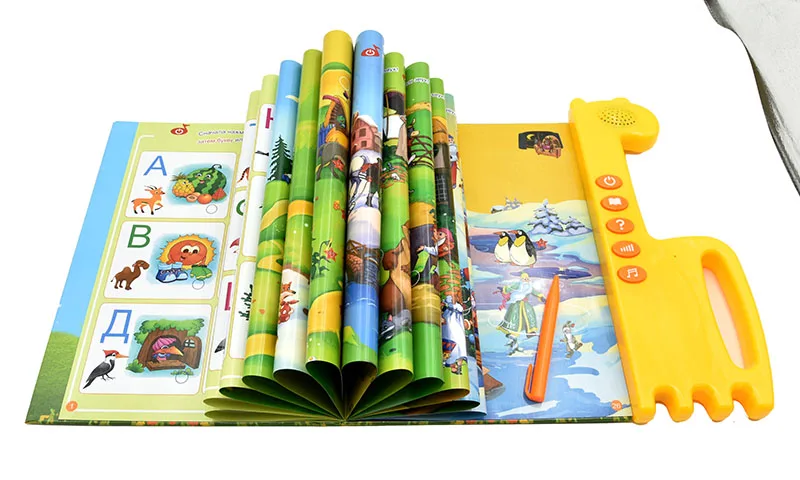 Newest Russian Language Reading Book Multifunction Learning Sound E-Book Children Toddler Preschool Early Education Assistant 5