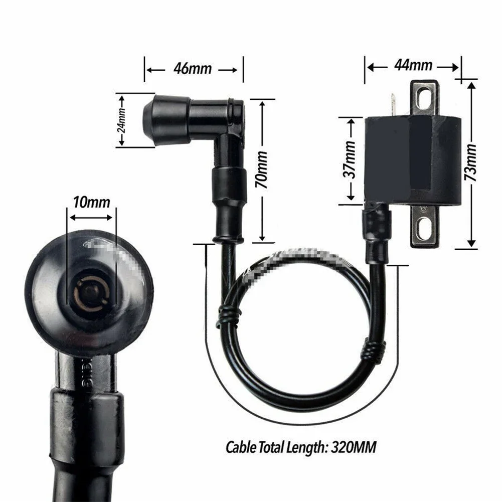 12V Motorcycle Ignition Coil High Pressure Coil For 50cc 70cc 110cc 125cc 150cc 200cc 250cc ATV Scooter Quad Dirt Bike Motorcycl motorcycle ignition coil