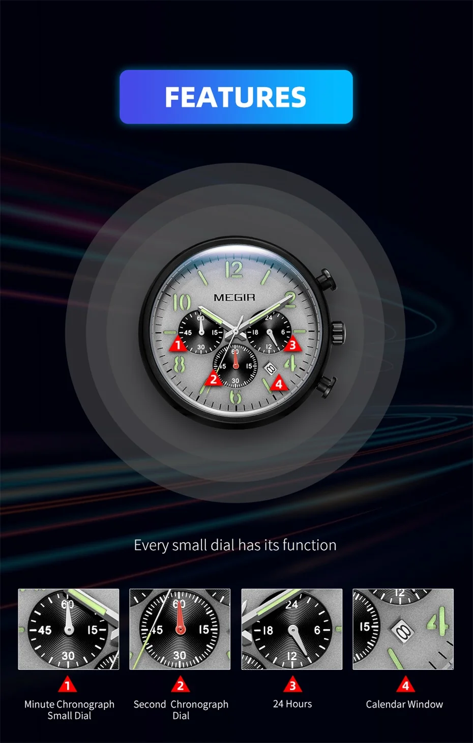 Herrenuhr, Luxus-Sport-Quarz-Armband, Stahlgeflecht, Business-Casual-Uhr mit Kalender, Lederband, Mann_voghion.com