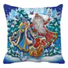 Useful Pillow Cover  Breathable Peach Skin Square Pillow Case  Xmas Home Hotel Dorm Office Throw Pillow Cover Decor 3