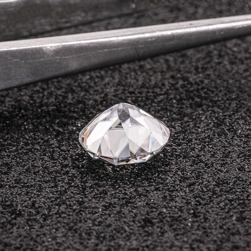 1-8ct Real D Color VVS1 Jubilee Cut Moissanite Loose Stone Round Iced Moissanite Diamond Gemstone Pass Tester for Diy Jewelry